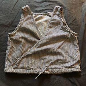 Esby Indigo Stripe Poppy Top